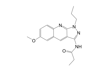 N-(6-methoxy-1-propyl-1H-pyrazolo[3,4-b]quinolin-3-yl)propanamide