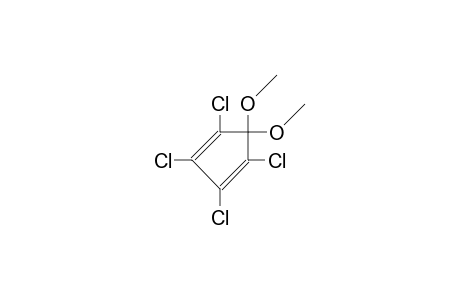 2,3,4,5-tetrachloro-2,4-cyclopentadien-1-one, dimethyl acetal