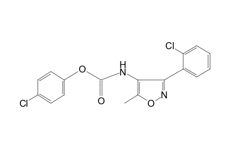 3-(o-chlorophenyl-5-methyl-4-isoxazolecarbamic acid, p-chlorophenyl ester