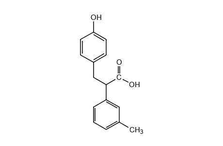 3-(p-hydroxyphenyl)-2-m-tolylpropionic acid