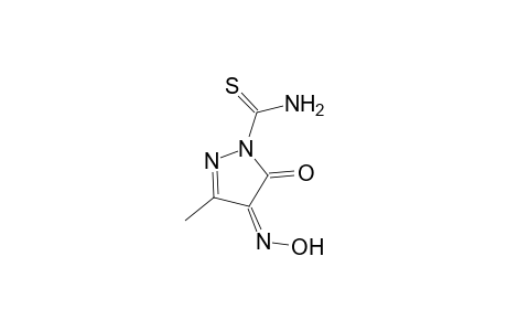 Pyrazole-1-carbothioamide, 4-hydroxyimino-3-methyl-5-oxo-4,5-dihydro-