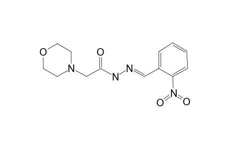 Benzaldehyde, 2-nitro- morpholin-4-ylacetylhydrazone