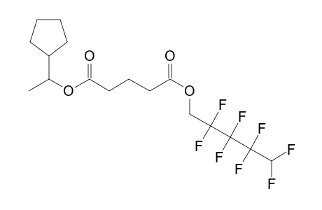 Glutaric acid, 1-cyclopentylethyl 2,2,3,3,4,4,5,5-octafluoropentyl ester