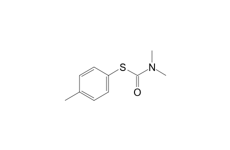 Carbamic acid, dimethylthio-, S-p-tolyl ester