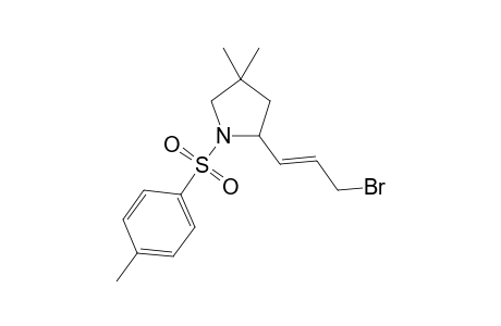 (E)-2-(3-Bromoprop-1-en-1-yl)-4,4-dimethyl-1-tosylpyrrolidine