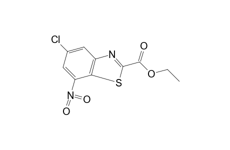 5-chloro-7-nitro-2-benzothiazolecarboxylic acid, ethyl ester
