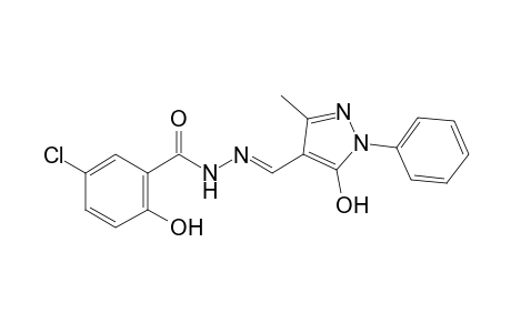 5-Chloro-2-hydroxy-benzoic acid (5-hydroxy-3-methyl-1-phenyl-1H-pyrazol-4-ylmethylene)-hydrazide