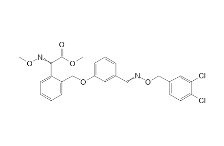 Benzeneacetic acid, 2-[[3-[[[(3,4-dichlorophenyl)methoxy]imino]methyl]phenoxy]methyl]-alpha-(methoxyimino)-, methyl ester