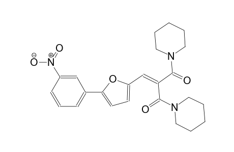 2-[[5-(3-nitrophenyl)-2-furanyl]methylidene]-1,3-bis(1-piperidinyl)propane-1,3-dione