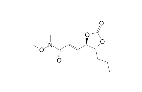 (E)-3-[(4R,5R)-2-OXO-5-PROPYL-1,3-DIOXOLAN-4-YL]-N-METHOXY-N-METHYL-ACRYLAMIDE