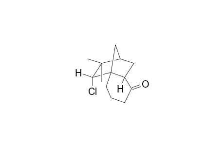 2H-2,4a-METHANONAPHTALEN-8(5H)-ONE, 4-CHLOROHEXAHYDRO-3,3-DIMETHYL-