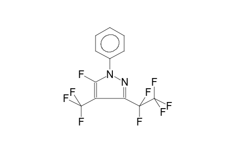 1-PHENYL-3-PENTAFLUOROETHYL-4-TRIFLUOROMETHYL-5-FLUOROPYRAZOLE