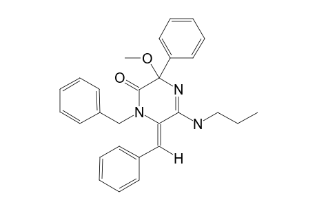 (Z)-1-BENZYL-6-BENZYLIDENE-3-METHOXY-3-PHENYL-5-PROPYLAMINO-3,6-DIHYDROPYRAZIN-2(1H)-ONE