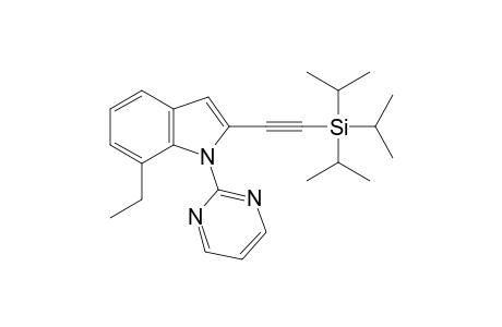 7-Ethyl-1-(pyrimidin-2-yl)-2-[(triisopropylsilyl)ethynyl]-1H-indole