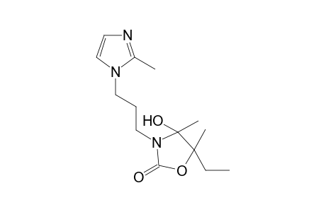 5-Ethyl-4-hydroxy-4,5-dimethyl-3-[3-(2-methyl-1H-imidazol-1-yl)propyl]-1,3-oxazolidin-2-one