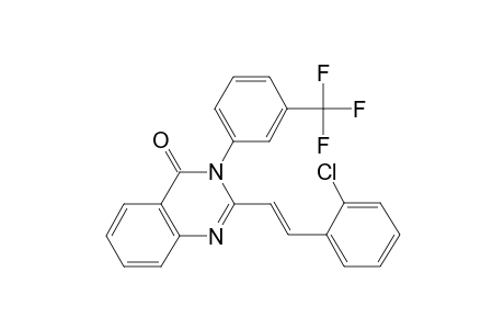4(3H)-quinazolinone, 2-[(E)-2-(2-chlorophenyl)ethenyl]-3-[3-(trifluoromethyl)phenyl]-