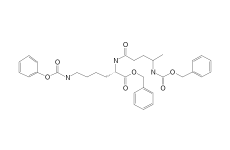 .alpha.-(Carbophenoxy-.gamma.-aminobutyryl)-eta-carbobenzoxy-L-lysine benzyl ester