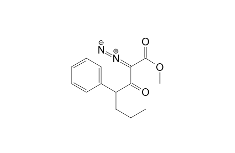 Methyl 2-diazo-3-oxo-4-phenylheptanoate