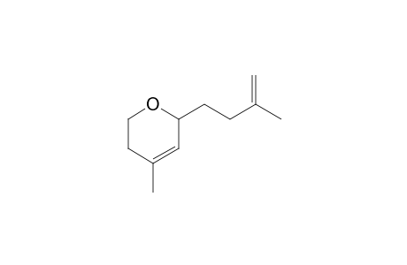 4-Methyl-2-(3-methylbut-3-en-1-yl)-5,6-dihydro-2H-pyran