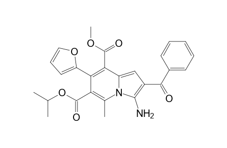 3-AMINO-2-BENZOYL-7-(2-FURYL)-5-METHYL-INDOLIZINE-6,8-DICARBOXYLIC-ACID-6-ISOPROPYL-8-METHYLESTER