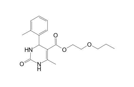 2-Propoxyethyl 6-methyl-4-(2-methylphenyl)-2-oxo-1,2,3,4-tetrahydro-5-pyrimidinecarboxylate