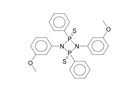 N,N'-BIS(META-METHOXYPHENYL)-P,P'-DIPHENYL-P,P'-DITHIOCYCLODIPHOSPHAZANE