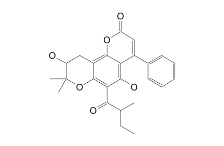 MAMMEA-A/AB-CYCLO-E;9,10-DIHYDRO-5,9-DIHYDROXY-8,8-DIMETHYL-6-(2-METHYL-1-OXOBUTYL)-4-PHENYL-2H,8H-BENZO-[1,2-B:5,6-B']-DIPYRAN-2-ONE