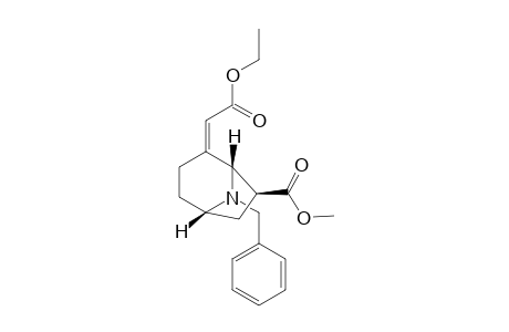 Ethyl (Z,1RS,5RS,7RS)-(8-benzyl-7-(methoxycarbonyl)-8-aza-bicyclo[3.2.1]oct-2-ylidene)-acetate