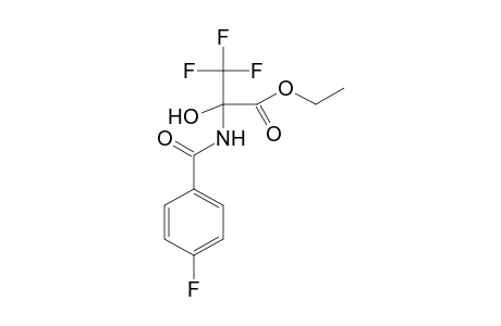 3,3,3-trifluoro-2-[(4-fluorobenzoyl)amino]-2-hydroxy-propionic acid ethyl ester