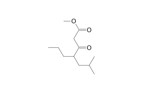Heptanoic acid, 6-methyl-3-oxo-4-propyl-, methyl ester