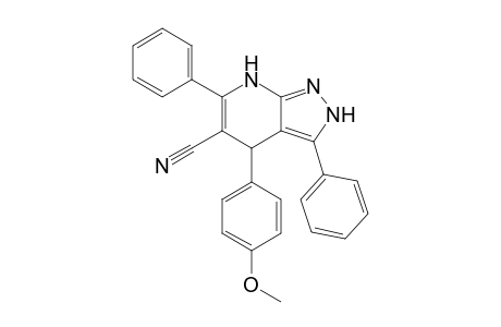 5-CYANO-4,7-DIHYDRO-4-(4-METHOXYPHENYL)-3,6-DIPHENYL-2H-PYRAZOLO-[3,4-B]-PYRIDINE