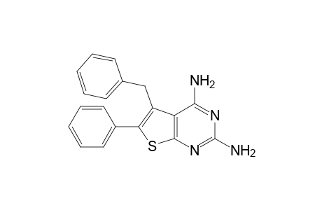 5-benzyl-2,4-diamino-6-phenylthieno[2,3-d]pyrimidine
