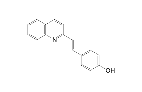 4-[(E)-2-(2-quinolinyl)ethenyl]phenol