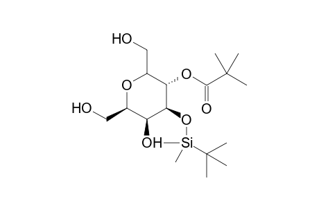 (4.beta.-(tert-Butyldimethylsilyloxy)-2.betas.,6.beta.-bishydroxymethyl-5.beta.-hydroxy-tetrahydropyran-3.beta.-yl)pivaloate