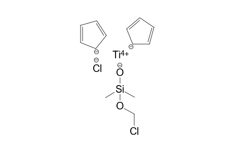 Chloro-bis(cyclopentadienyl)-[(chloromethyl)-dimethylsilyloxy]-titanium