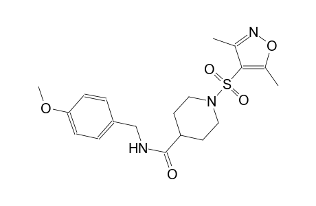 1-[(3,5-dimethyl-4-isoxazolyl)sulfonyl]-N-(4-methoxybenzyl)-4-piperidinecarboxamide