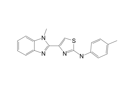 1-Methyl-2-[2-(p-methylphenylamino)-1,3-thiazol-4-yl]benzimidazole