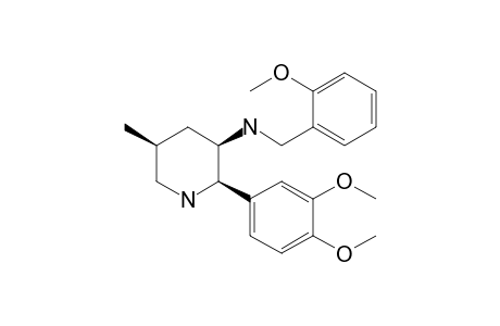 (2R,3R,5S)-2-(3,4-Dimethoxyphenyl)-N-[(2-methoxyphenyl)methyl]-5-methyl-3-piperidineamine