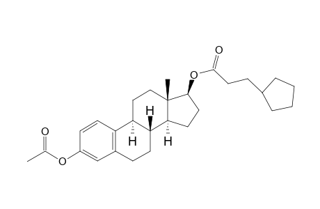 Estradiol acetate cyclopentylpropionate