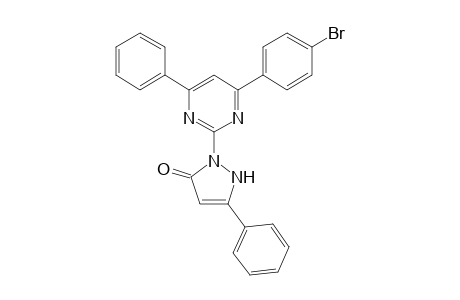 4-(4-Bromophenyl)-2-[3(2H)-oxo-5-phenyl-2-pyrazolyl]-6-phenylpyrimidine