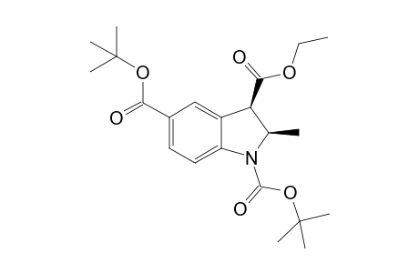 t-Butyl(1) ethyl(3) 5-t-butoxycarbonyl-2,3-dihydro-2-methylindole-1,3-dicarboxylate