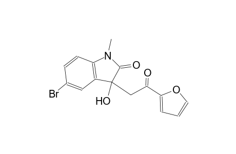 5-bromo-3-[2-(2-furyl)-2-oxoethyl]-3-hydroxy-1-methyl-1,3-dihydro-2H-indol-2-one