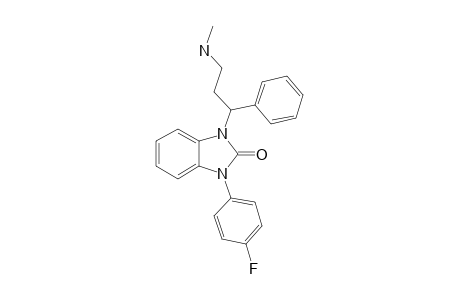 1-(4-FLUOROPHENYL)-3-(3-(METHYLAMINO)-1-PHENYLPROPYL)-1,3-DIHYDRO-2H-BENZIMIDAZOL-2-ONE