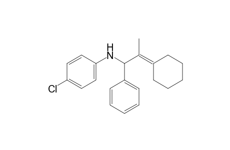 4-Chloro-N-(2-cyclohexylidene-1-phenylpropyl)aniline