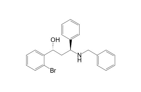 (1R*,3S*)-3-(Benzylamino)-1-(2-bromophenyl)-3-phenylpropan-1-ol