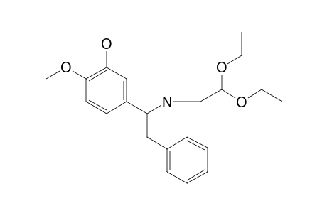 N-[1-[3-Hydroxy-4-methoxyphenyl]-2-phenylethyl]-2-aminoacetaldehyde diethylacetal