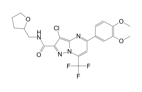 3-chloro-5-(3,4-dimethoxyphenyl)-N-(tetrahydro-2-furanylmethyl)-7-(trifluoromethyl)pyrazolo[1,5-a]pyrimidine-2-carboxamide
