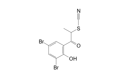 THIOCYANIC ACID, 3,5-DIBROMO-2-HYDROXY-alpha-METHYLPHENACYL ESTER