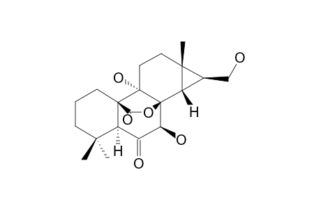 SMARDAESIDIN_A;7-BETA,9-ALPHA,16-TRIHYDROXY-8-BETA,20-EPOXY-14-ALPHA,15-BETA-CYCLOISOPIMARA-6,20-DIONE