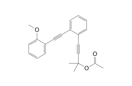 4-(2-((2-methoxyphenyl)ethynyl)phenyl)-2-methylbut-3-yn-2-yl acetate